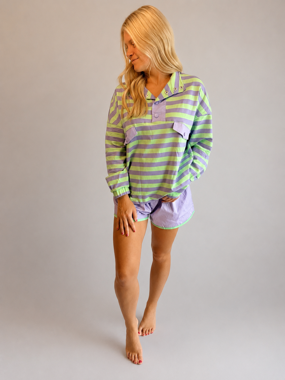 Striped Colorblock Set