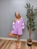 Color block romper
