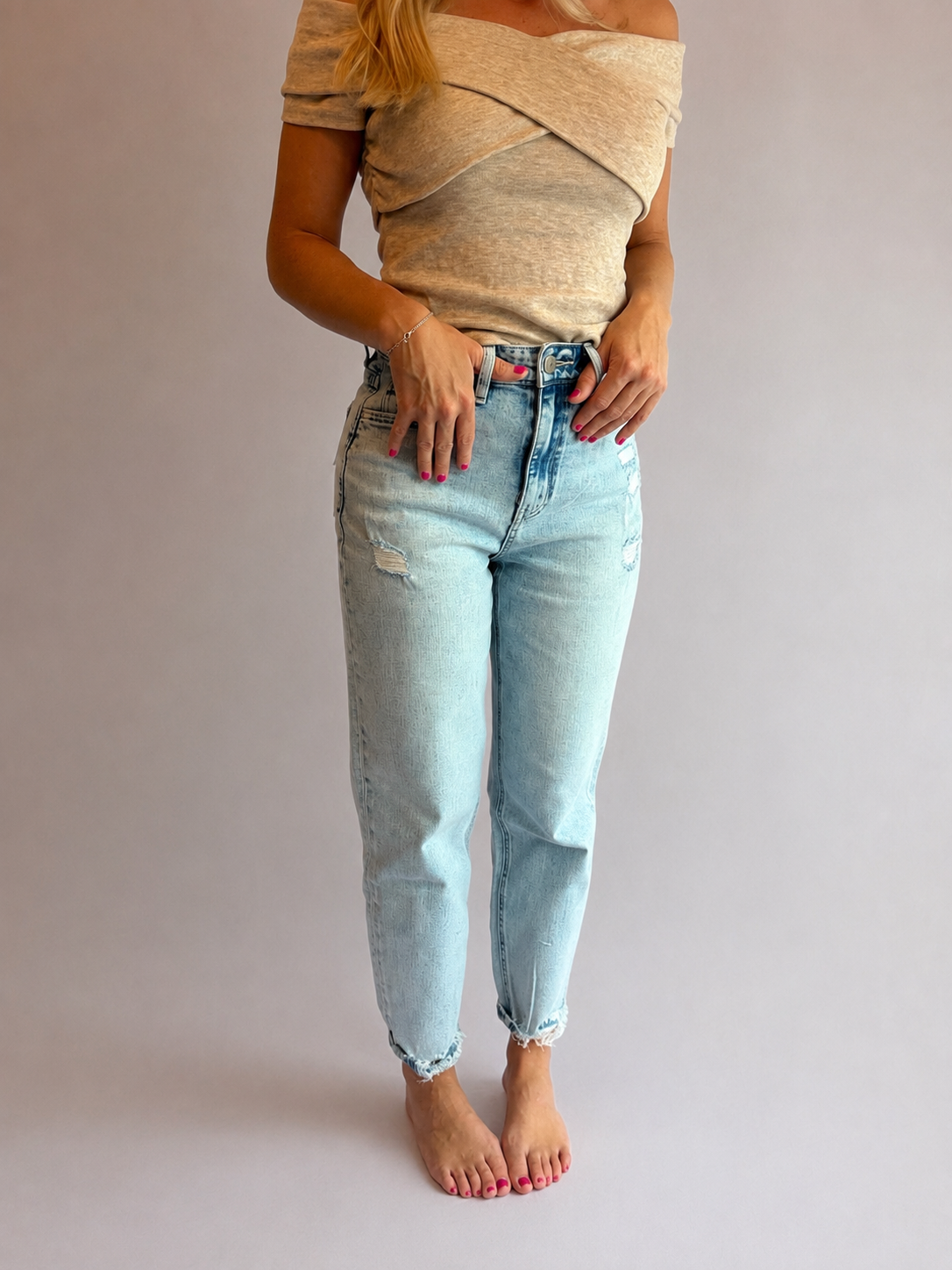 Barrel jeans